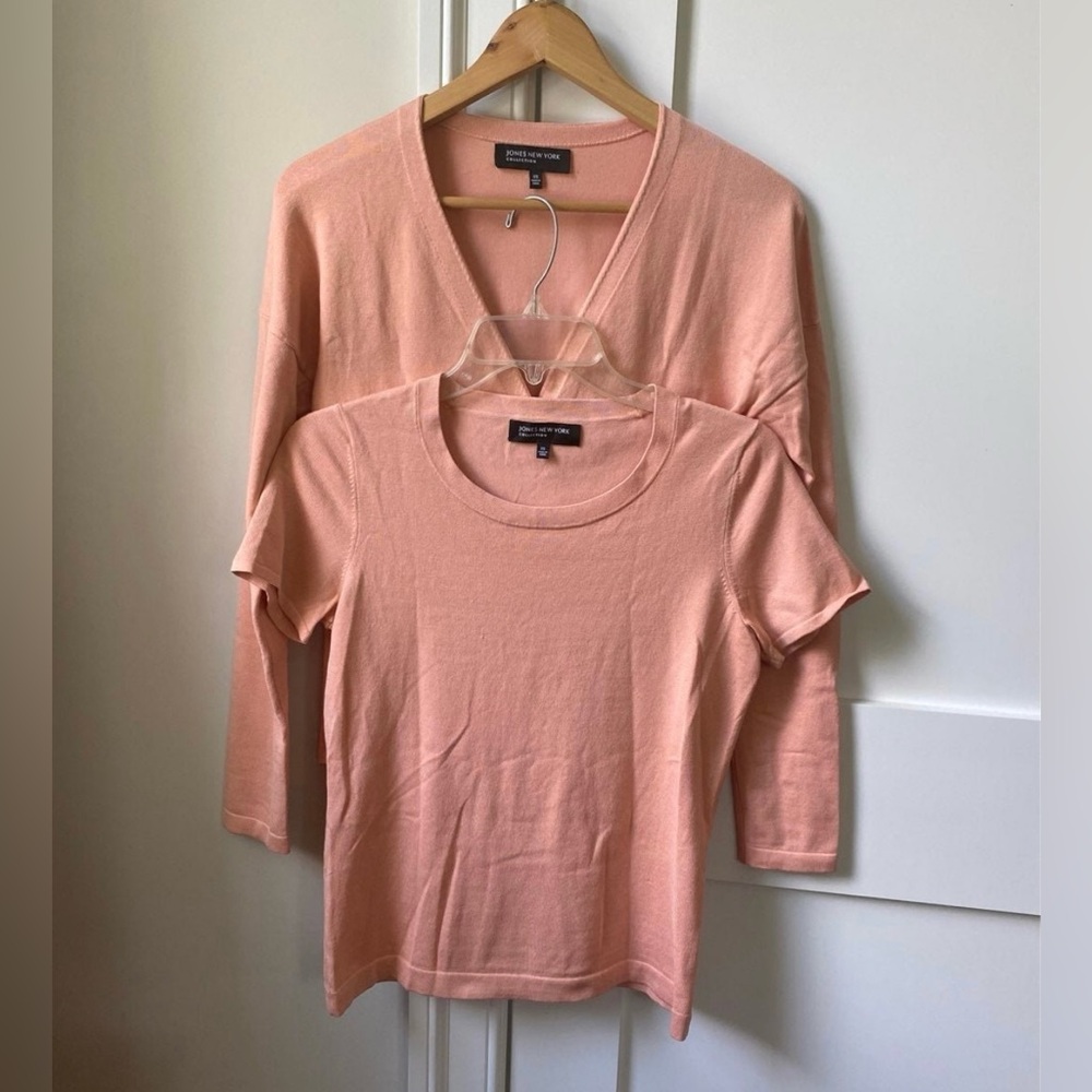 Jones NeW York 2 pieces silk blend top set